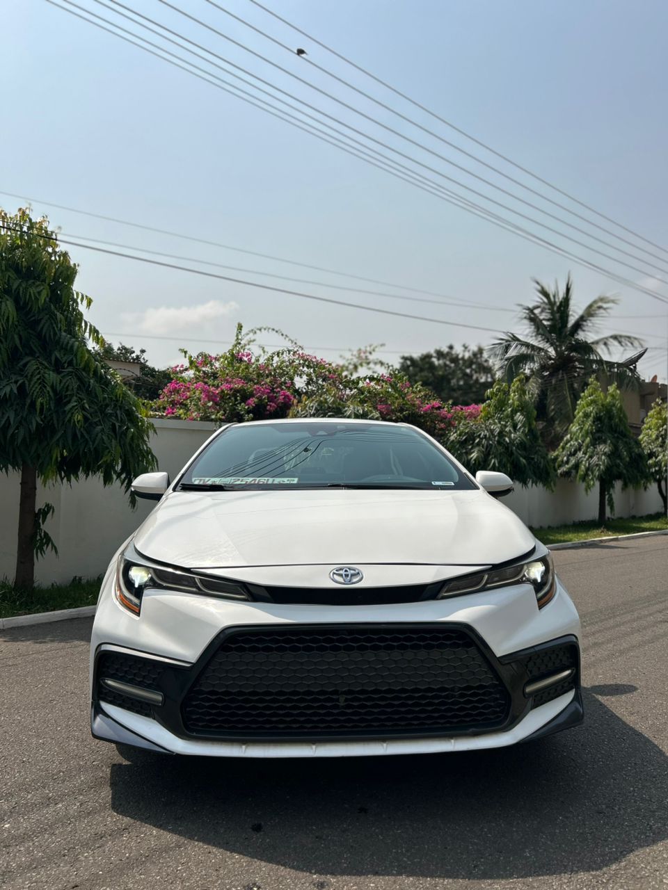 Toyota Corolla front view with sport grille